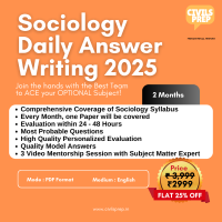 thumbnail Sociology Daily Answer Writing 2025
